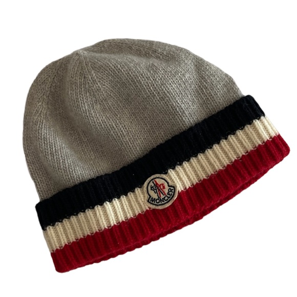 Moncler kids virgin-wool logo-patch hat - Picture 3 of 6